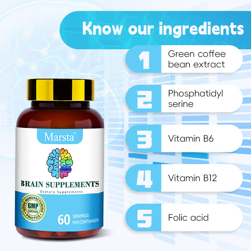 Brain Health Capsules – Cognitive Support & Mental Clarity Supplement