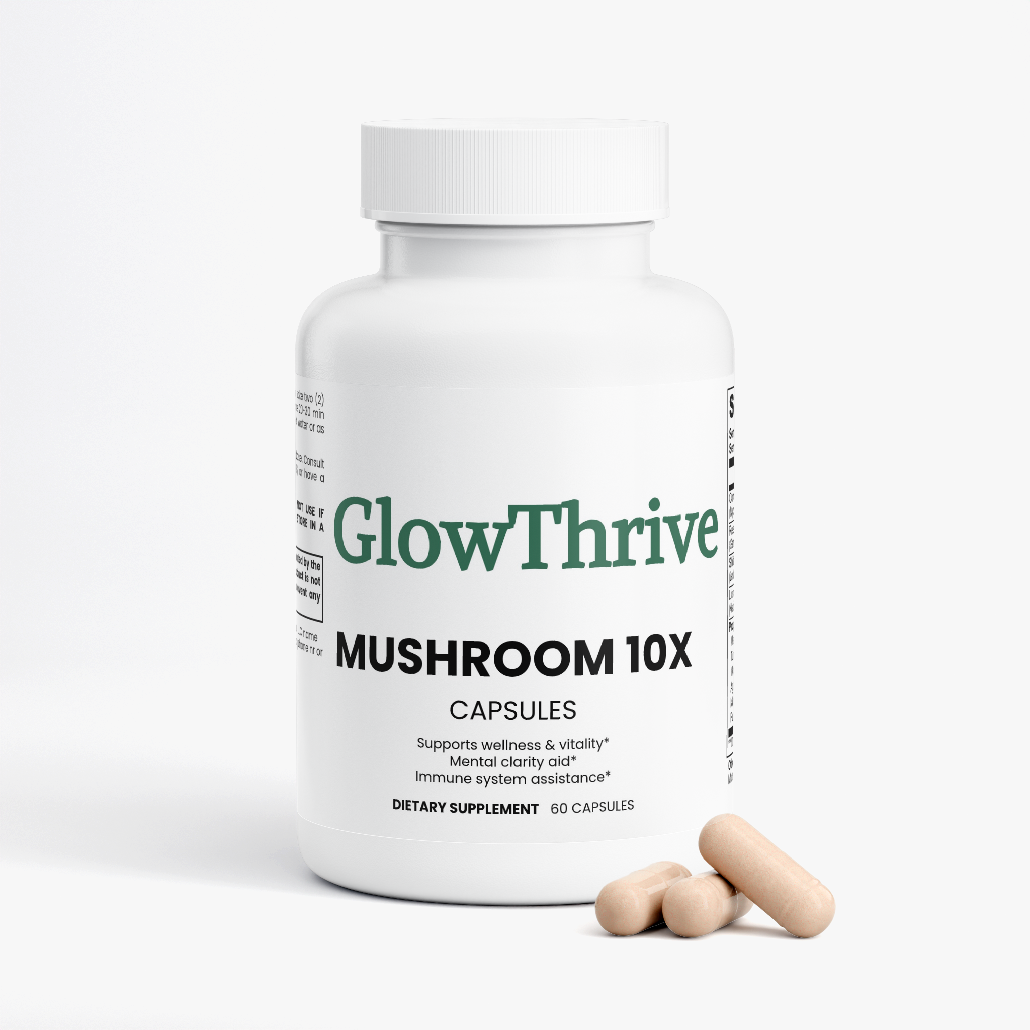 10X Mushroom Complex Supplement – Immune & Cognitive Support Blend