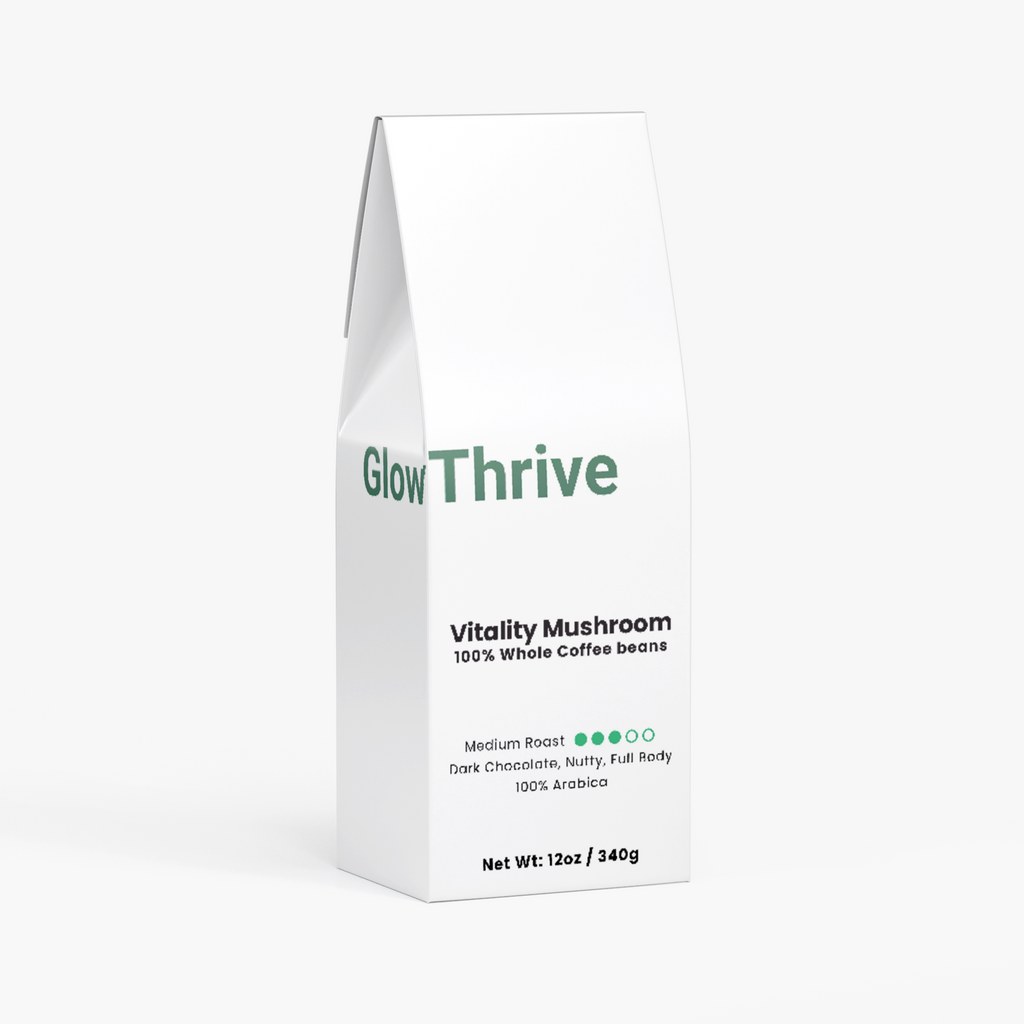 Vitality Mushroom Coffee – Medium Roast with Adaptogenic Mushroom Blend