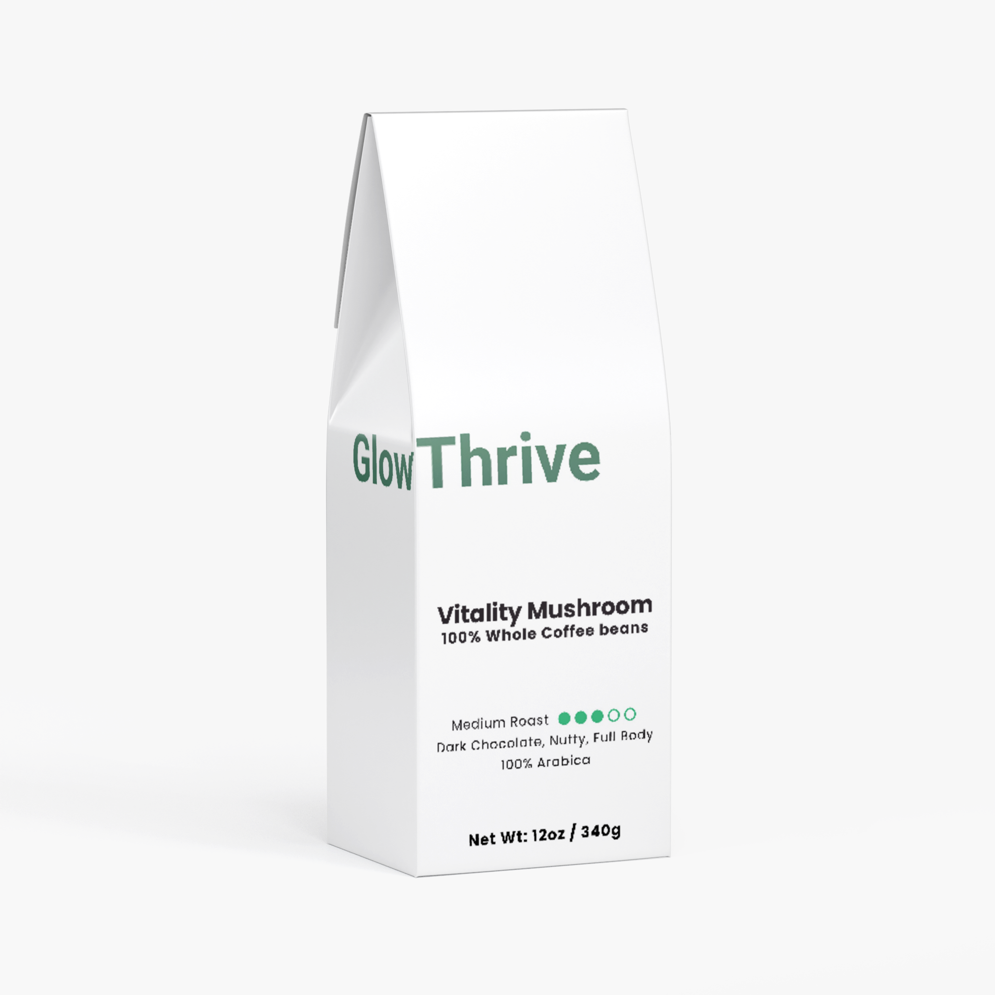 Vitality Mushroom Coffee – Medium Roast with Adaptogenic Mushroom Blend