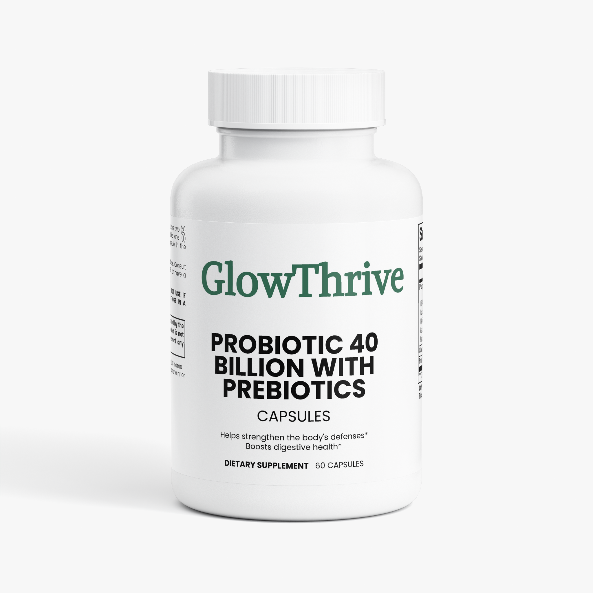 Probiotic 40 Billion CFU with Prebiotics – Daily Gut Health Supplement