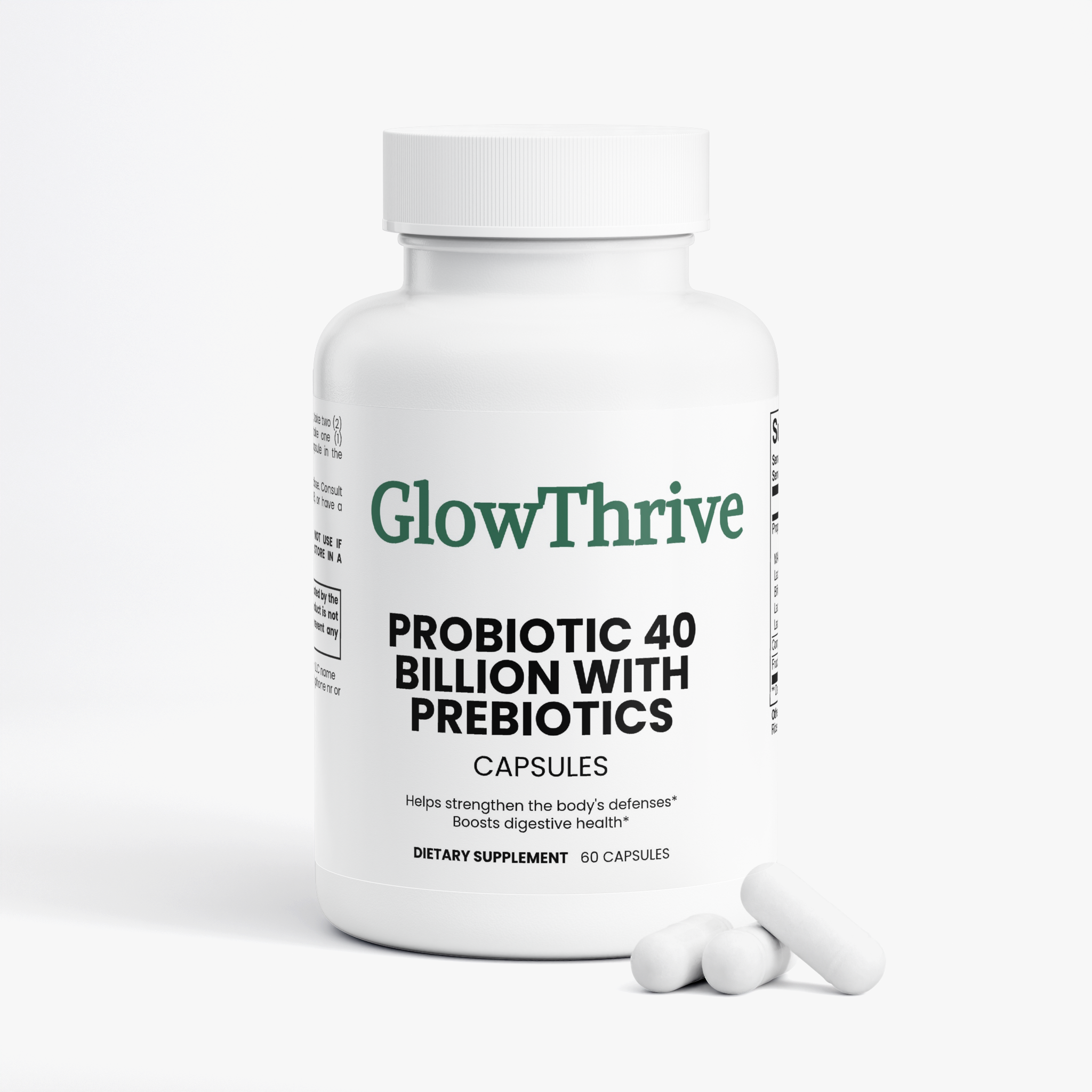 Probiotic 40 Billion CFU with Prebiotics – Daily Gut Health Supplement