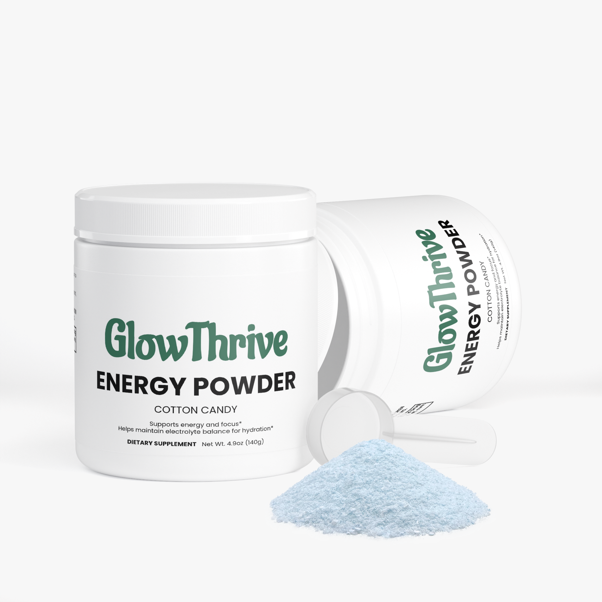 Energy Pre-Workout Powder – Cotton Candy Flavor Natural Energy Boost