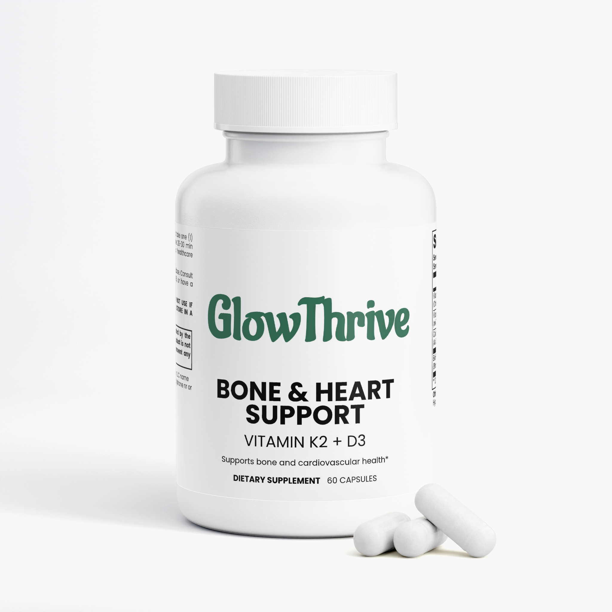 Bone & Heart Support Supplement – Calcium, Vitamin K2 & Magnesium Blend