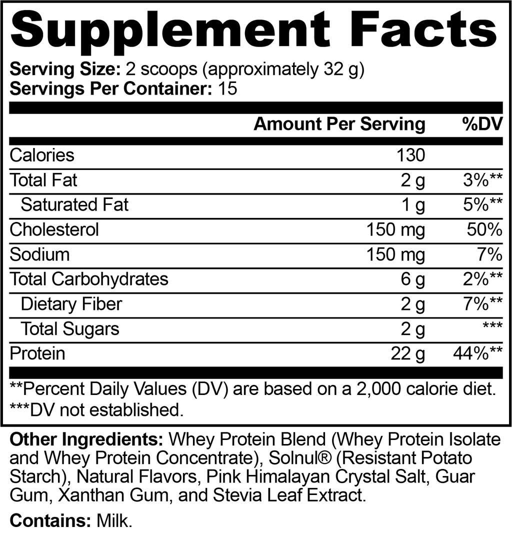 Performance Whey Protein Powder – Vanilla Flavor Muscle Recovery Blend