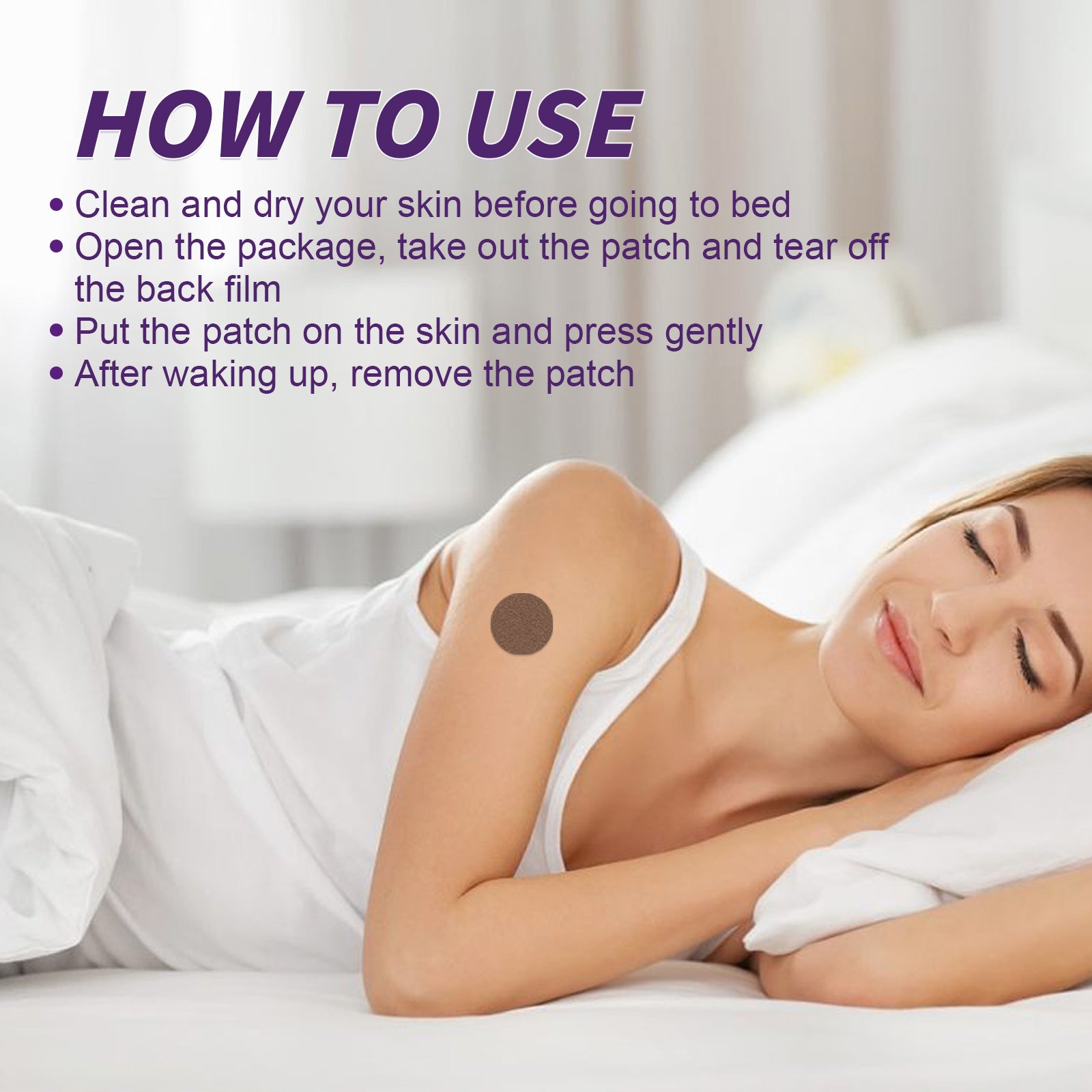 Herbal Sleep Patch – Lavender, Jasmine & Hops Blend for Relaxation