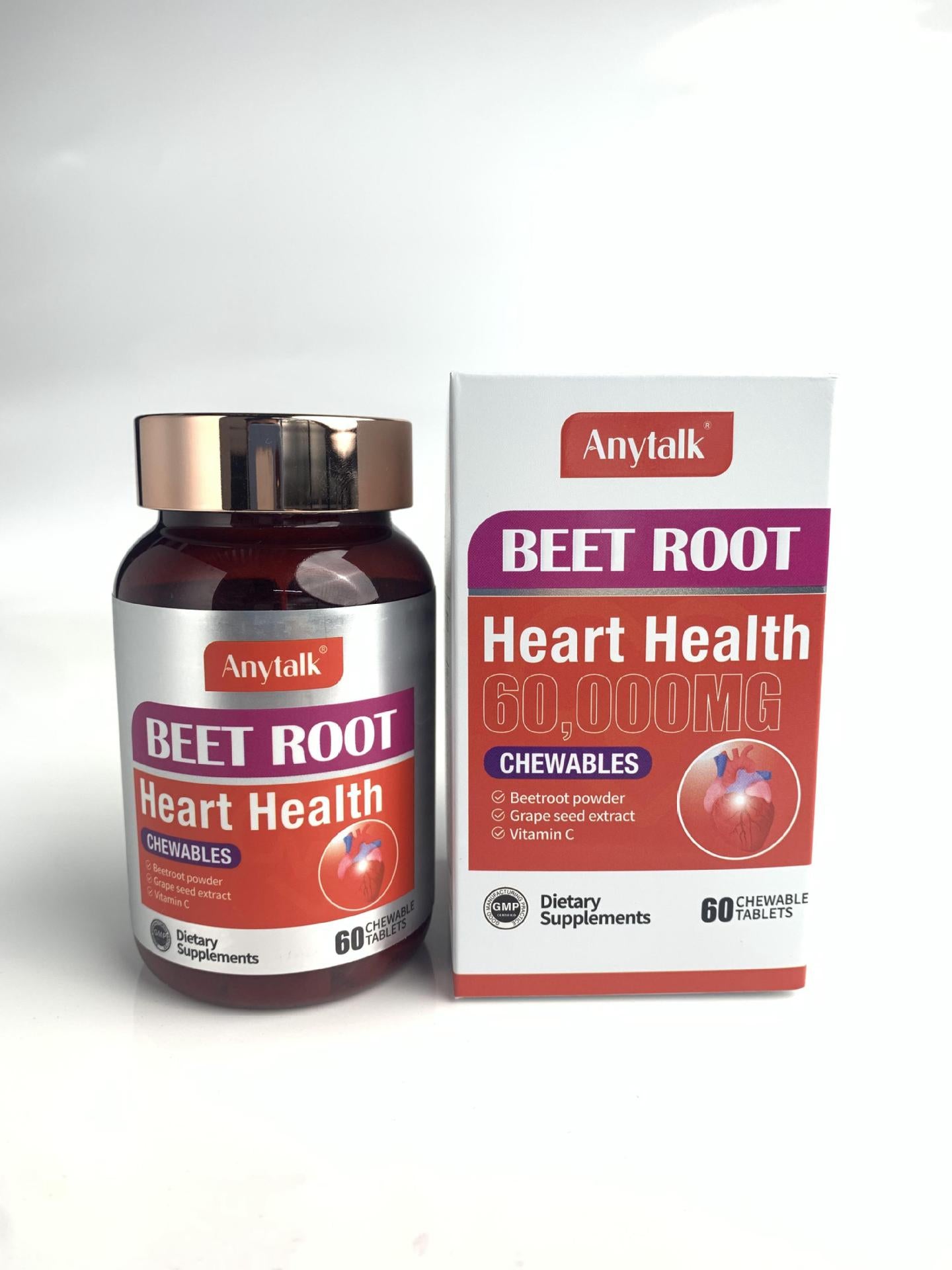 Beetroot Heart Health Tablets – Cardiovascular Support Supplement