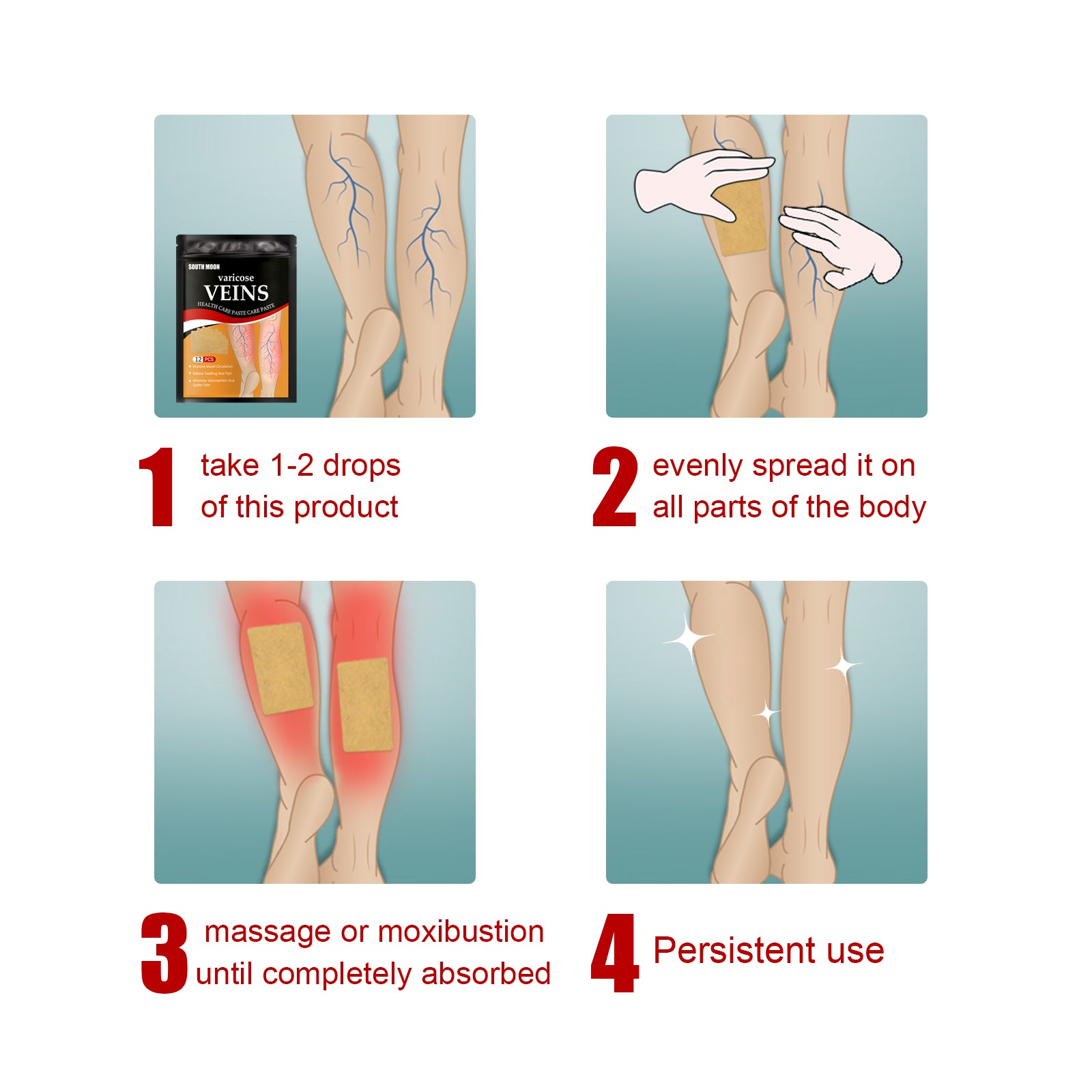 Varicose Vein Relief Patch – Topical Leg Circulation Support