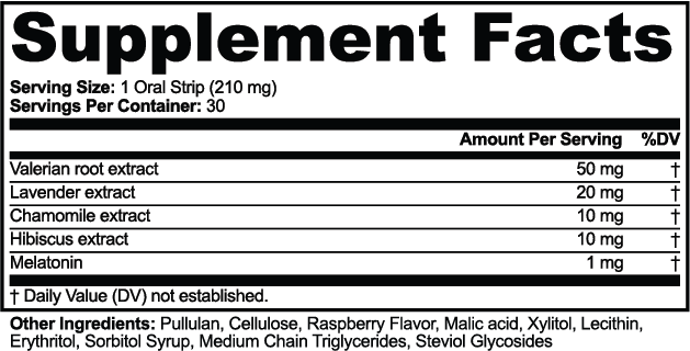 Sleep Support Strips – Fast-Dissolve Melatonin & Relaxation Aid