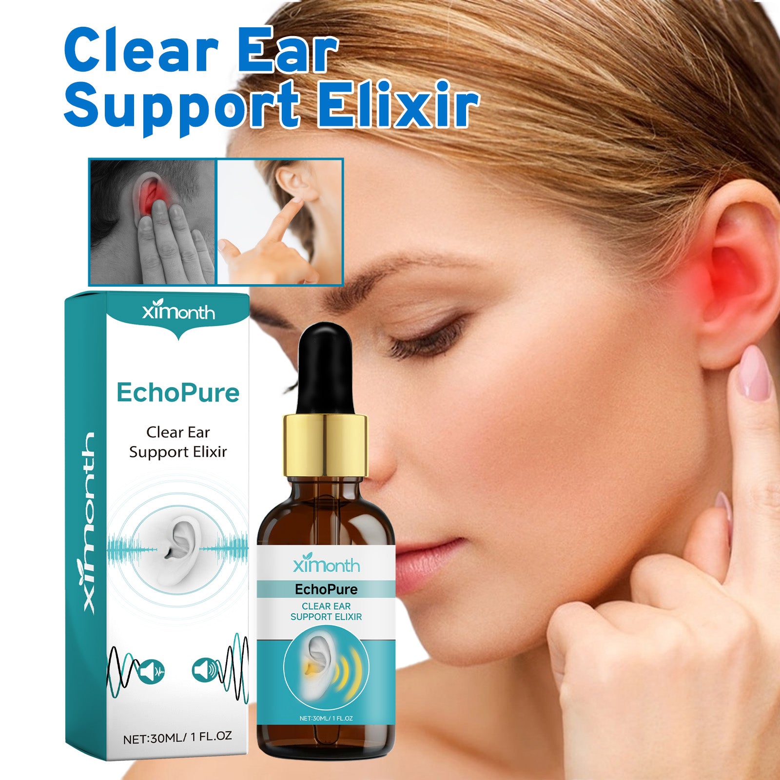 Ear Health Support Elixir – Natural Relief Drops for Ear Comfort