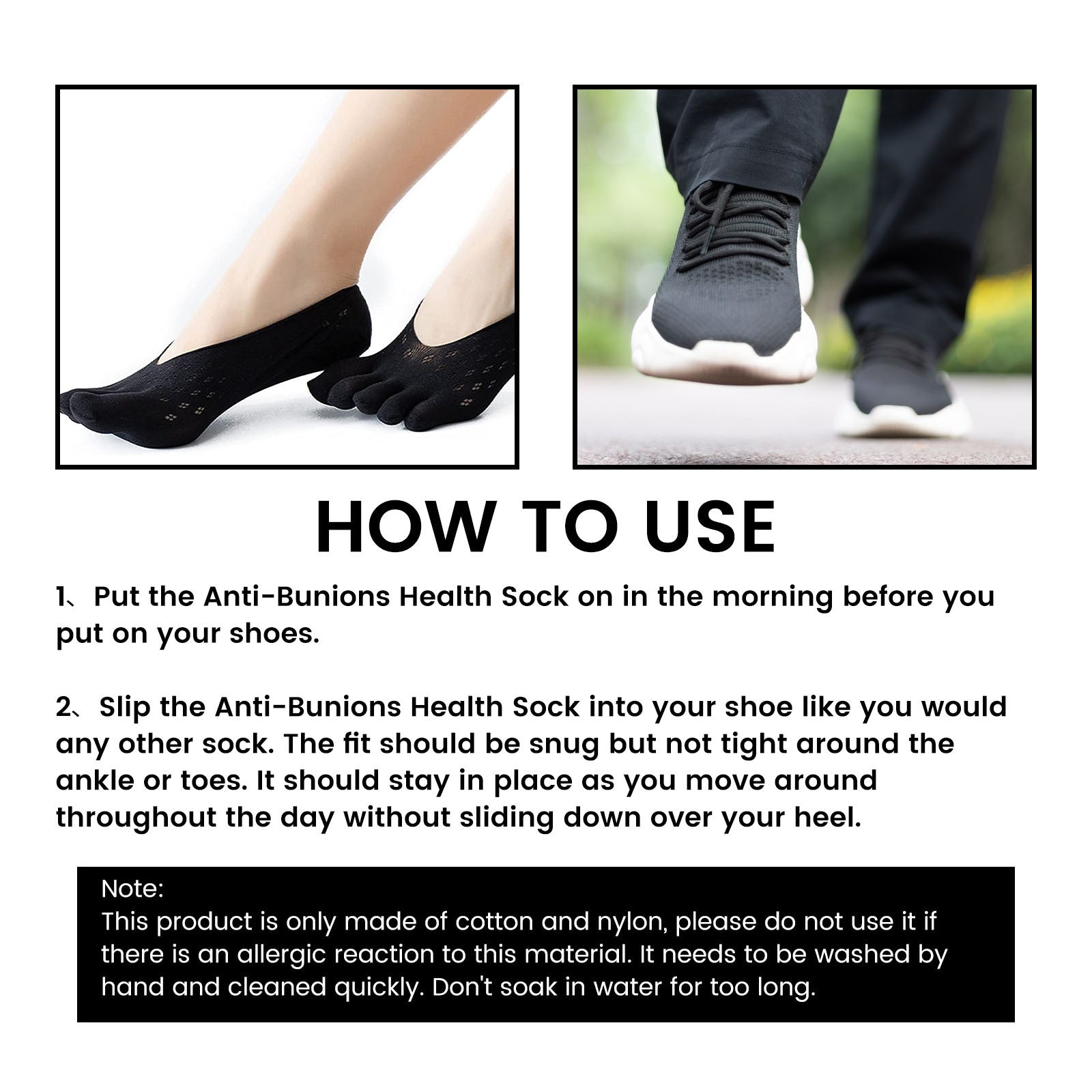 Bunion Relief Socks – Foot Health & Toe Alignment Support