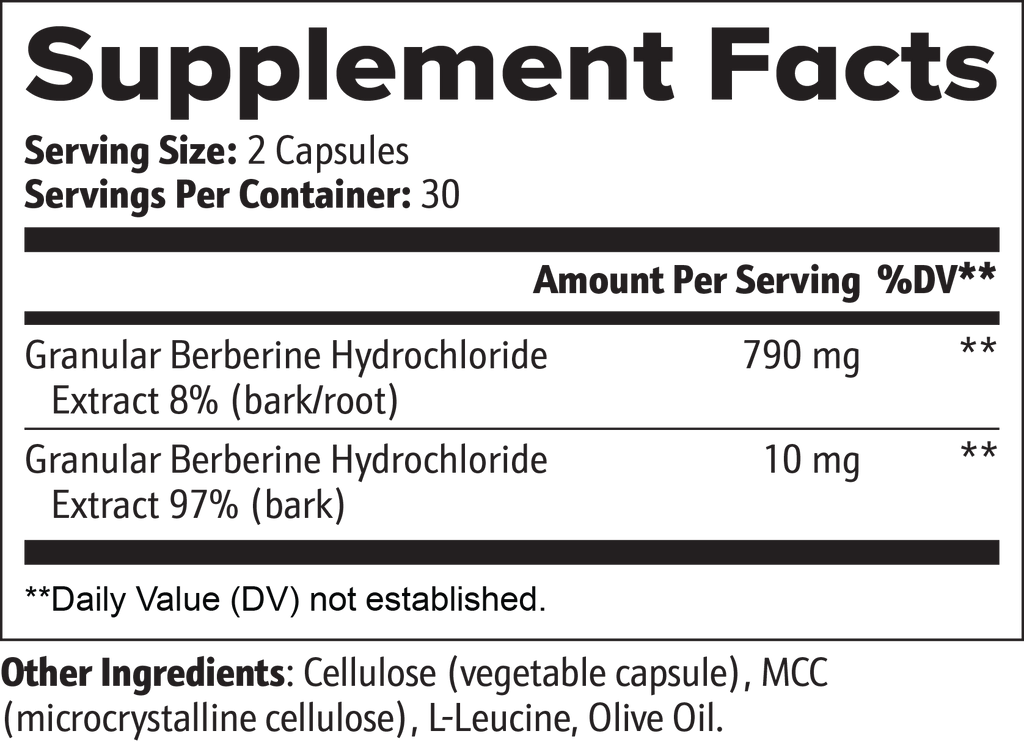 Berberine Supplement – Blood Sugar & Metabolic Health Support