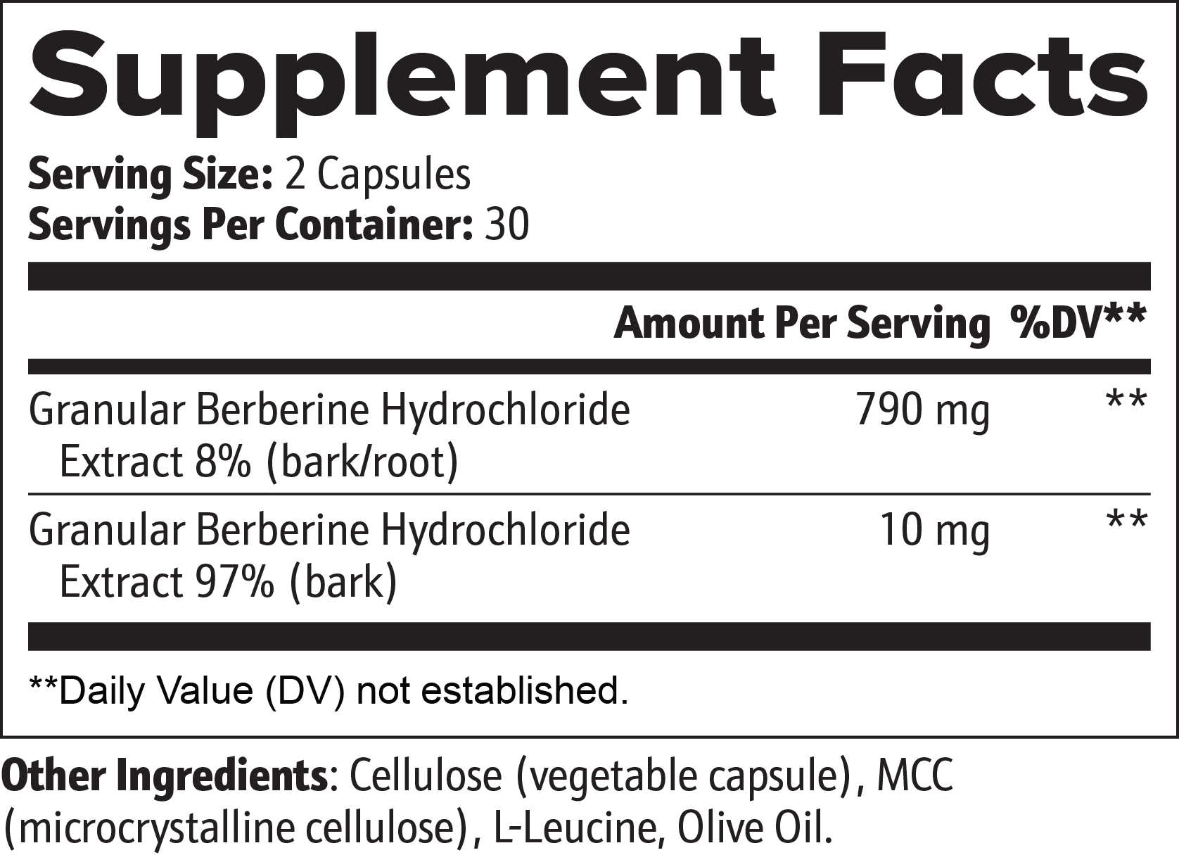 Berberine Supplement – Blood Sugar & Metabolic Health Support